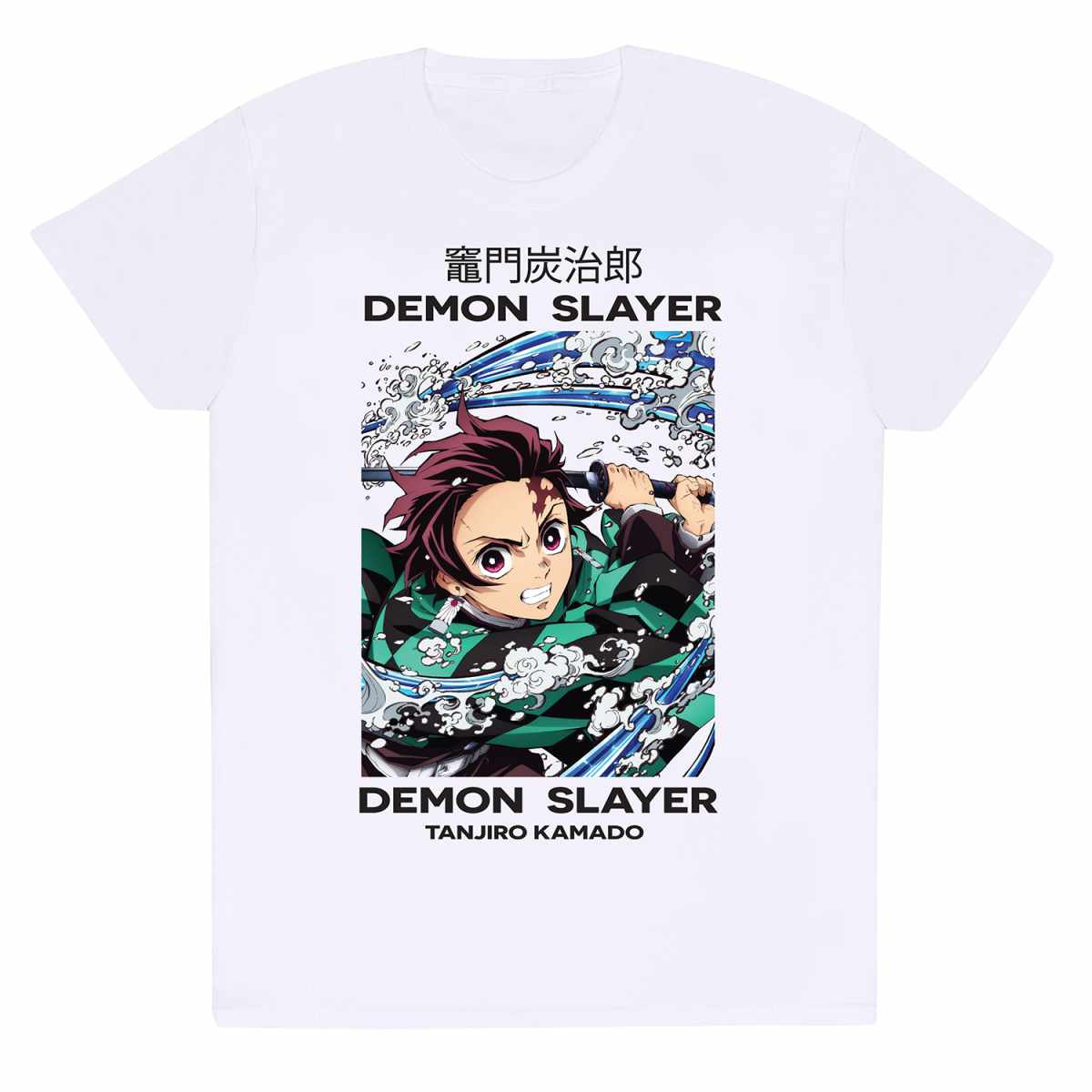 Demon Slayer - Tanjiro Whirpool - weiß - T-Shirt
