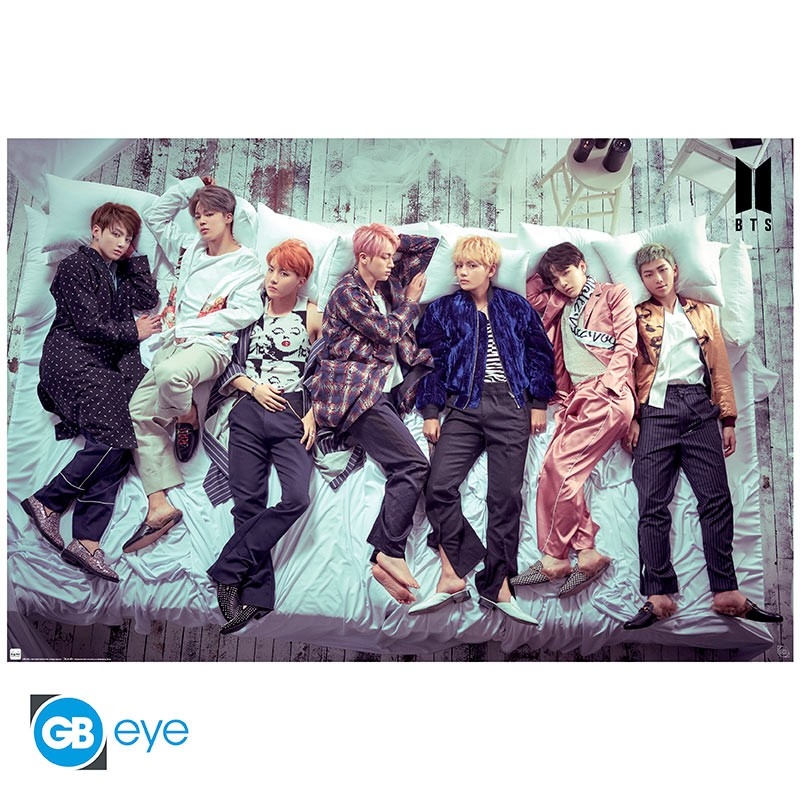 BTS - Group Bed - 91,5x61 Poster