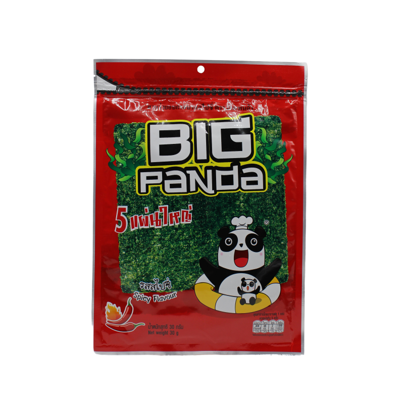 Big Panda - Knusprige Seetang Snacks - Chilligeschmack - 30g Snack