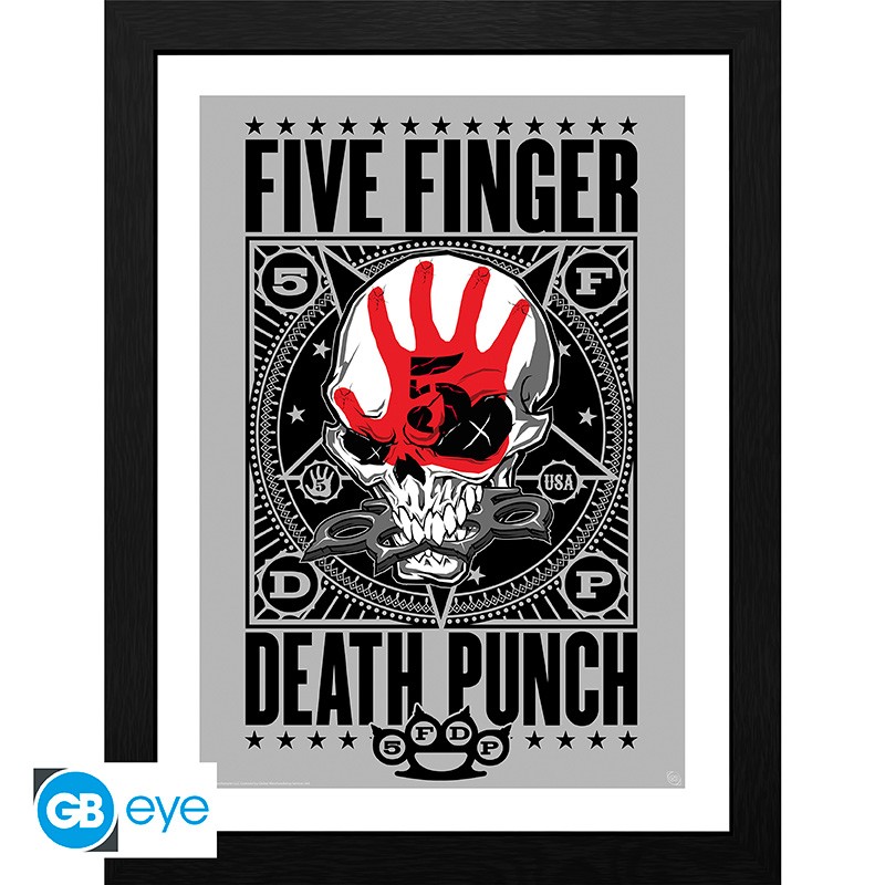 FIVE FINGER DEATH PUNCH Framed print Punchagram (30x40)