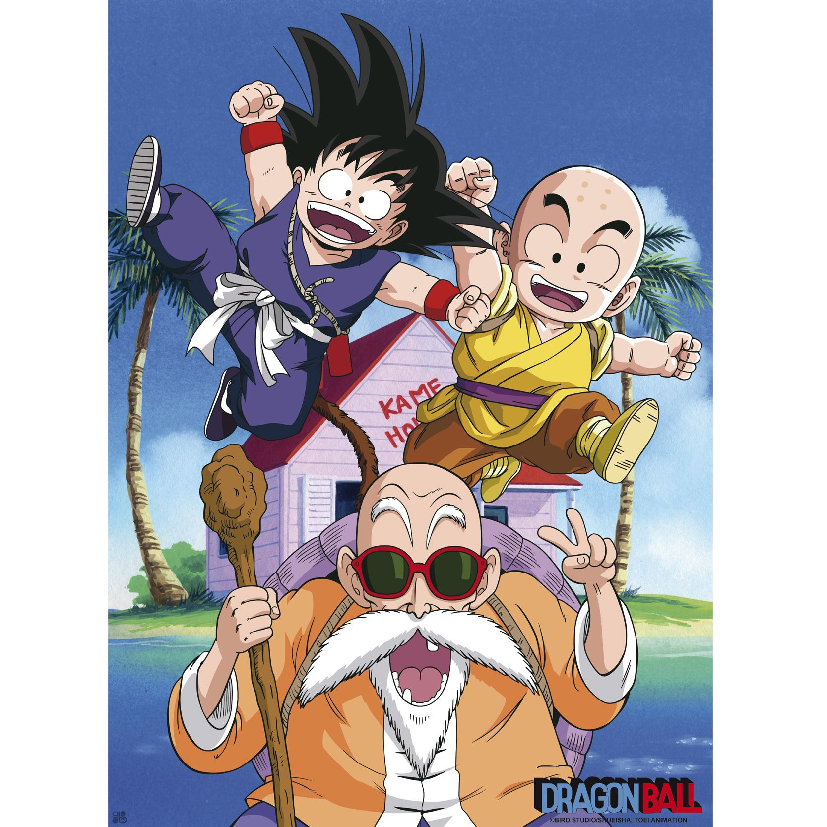 Dragon Ball - Kame Team - 52x38 Chibi-Poster