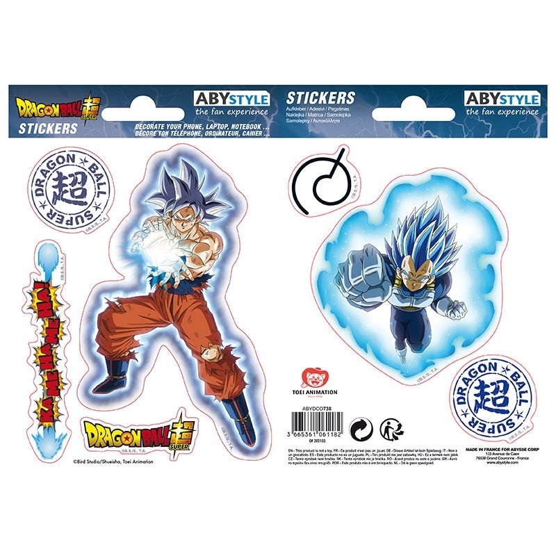 Dragon Ball Super - Son Goku & Vegeta - Sticker Set