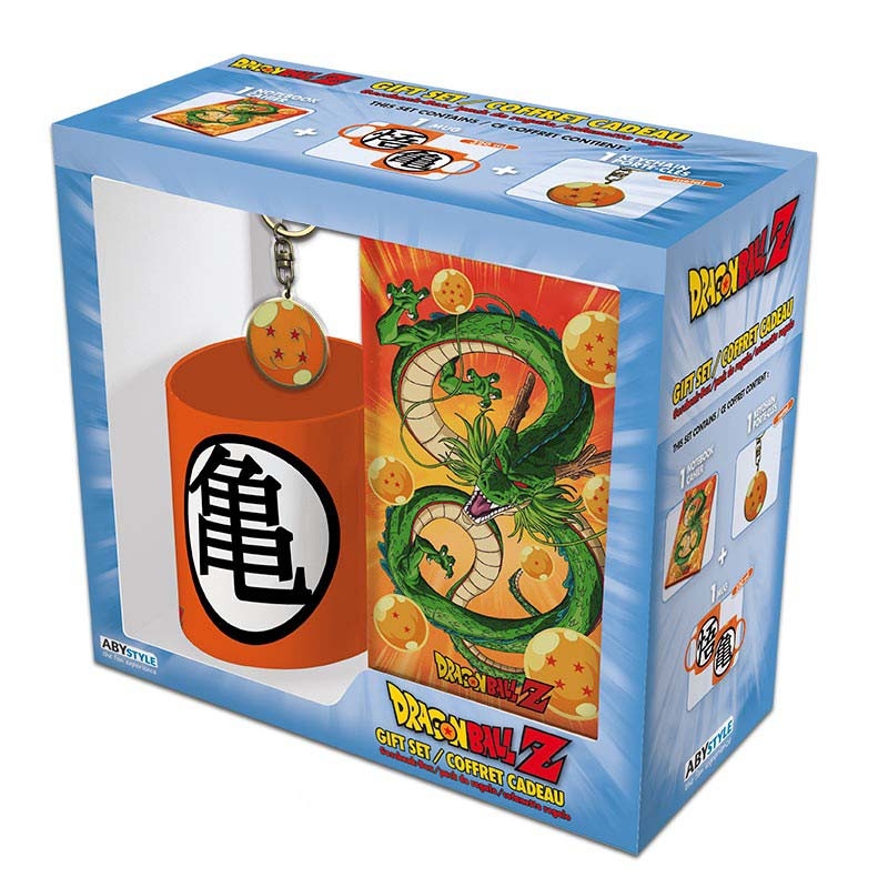 Dragon Ball Z - 320ml Tasse, Schlüsselanhänger, Notizbuch - Geschenk-Box