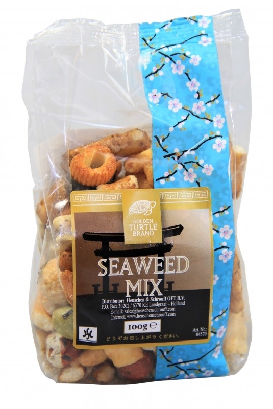 Golden Turtle Brand Seaweed Mix / Reiscracker-Mix mit Seetang 100gr