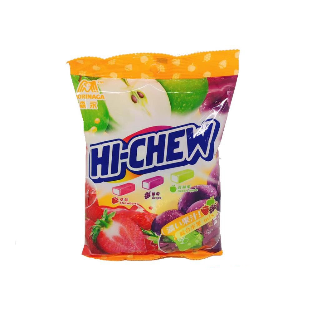 Hi-Chew Mix - Kaubonbon - Erdbeere, Traube, grüner Apfel 110g