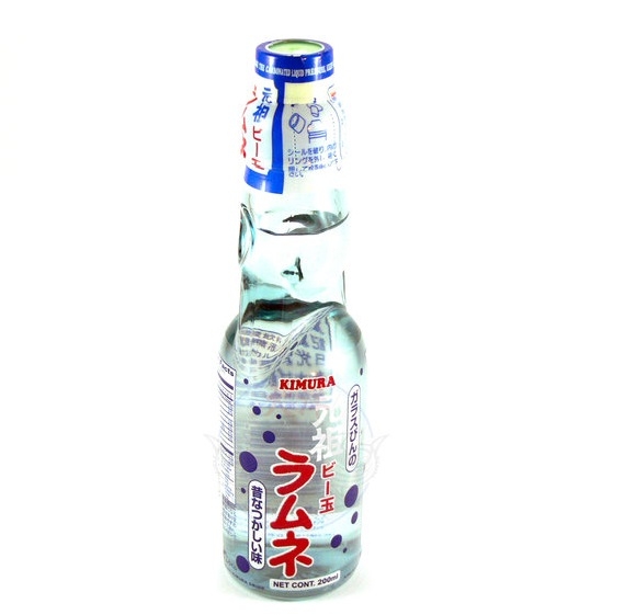 Japanische Limonade Ramune 200ml Flasche Geschmacksrichtung Kimura