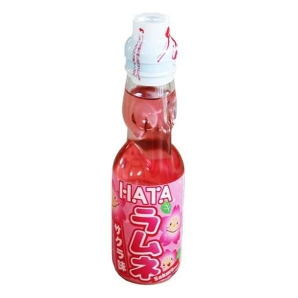 Japanische Limonade Ramune 200ml Flasche Sakura Design Original Geschmack