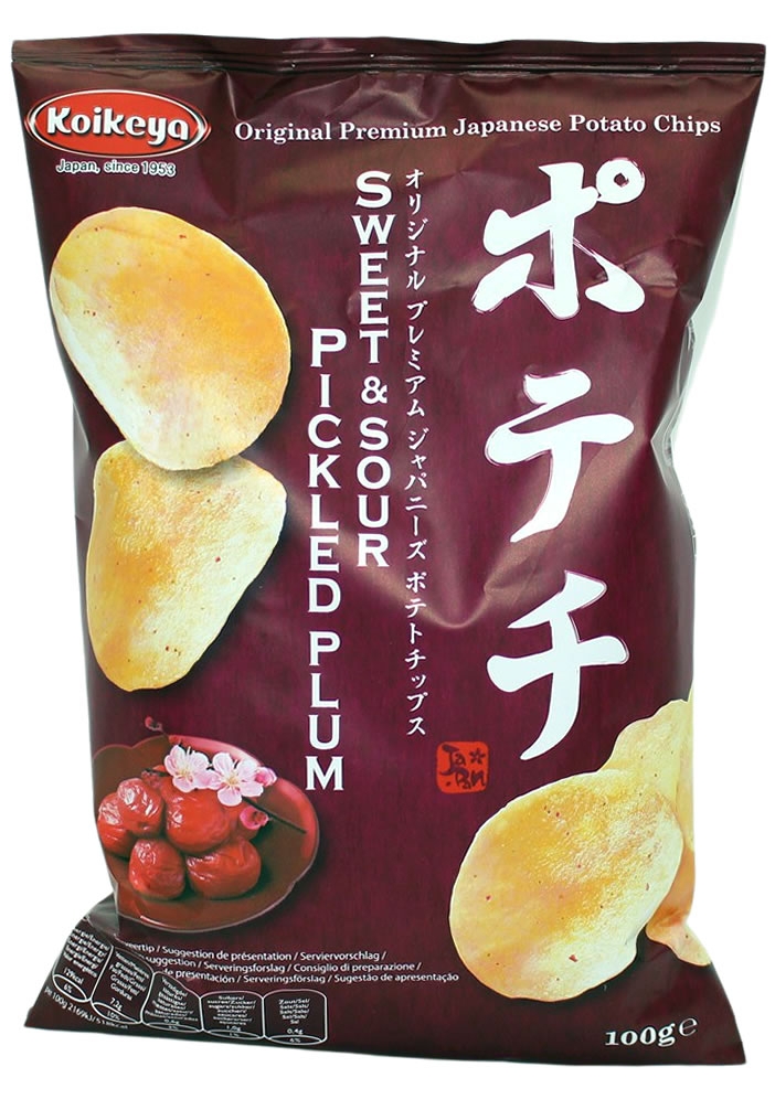 Koikeya - Kartoffelchips - gesalzene Pflaume - 100g Snack