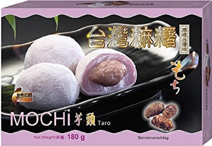 Mochi Klebreiskuchen mit Taro-Geschmack 180g Snack