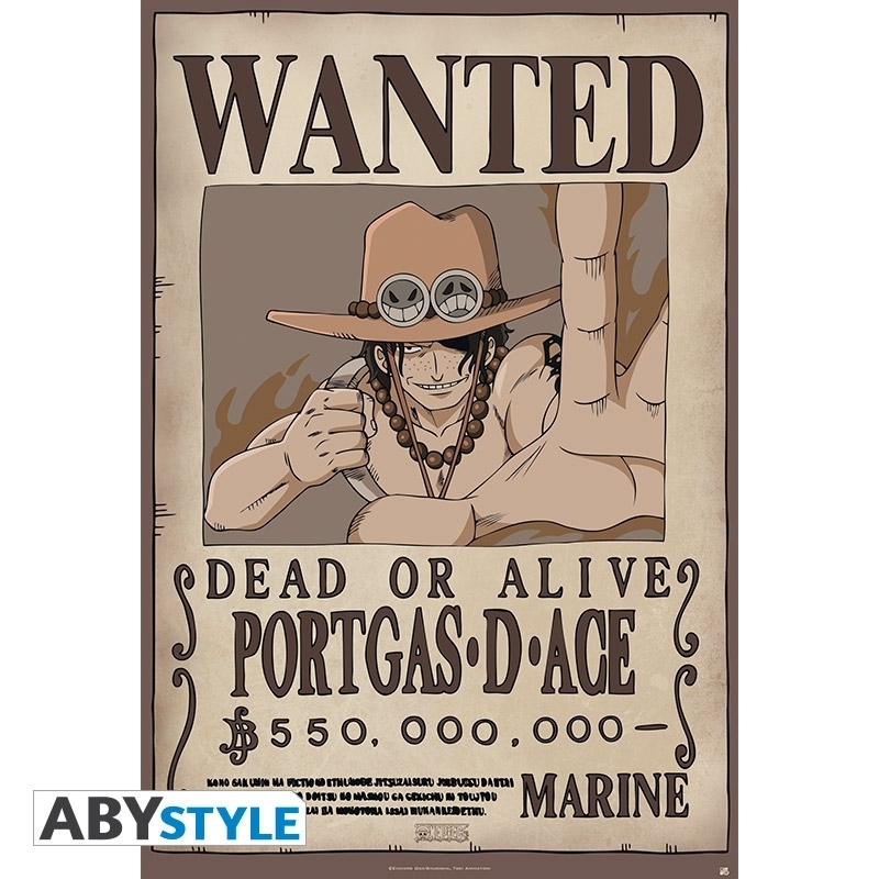 One Piece - Wanted Ace - 91,5x61 Poster