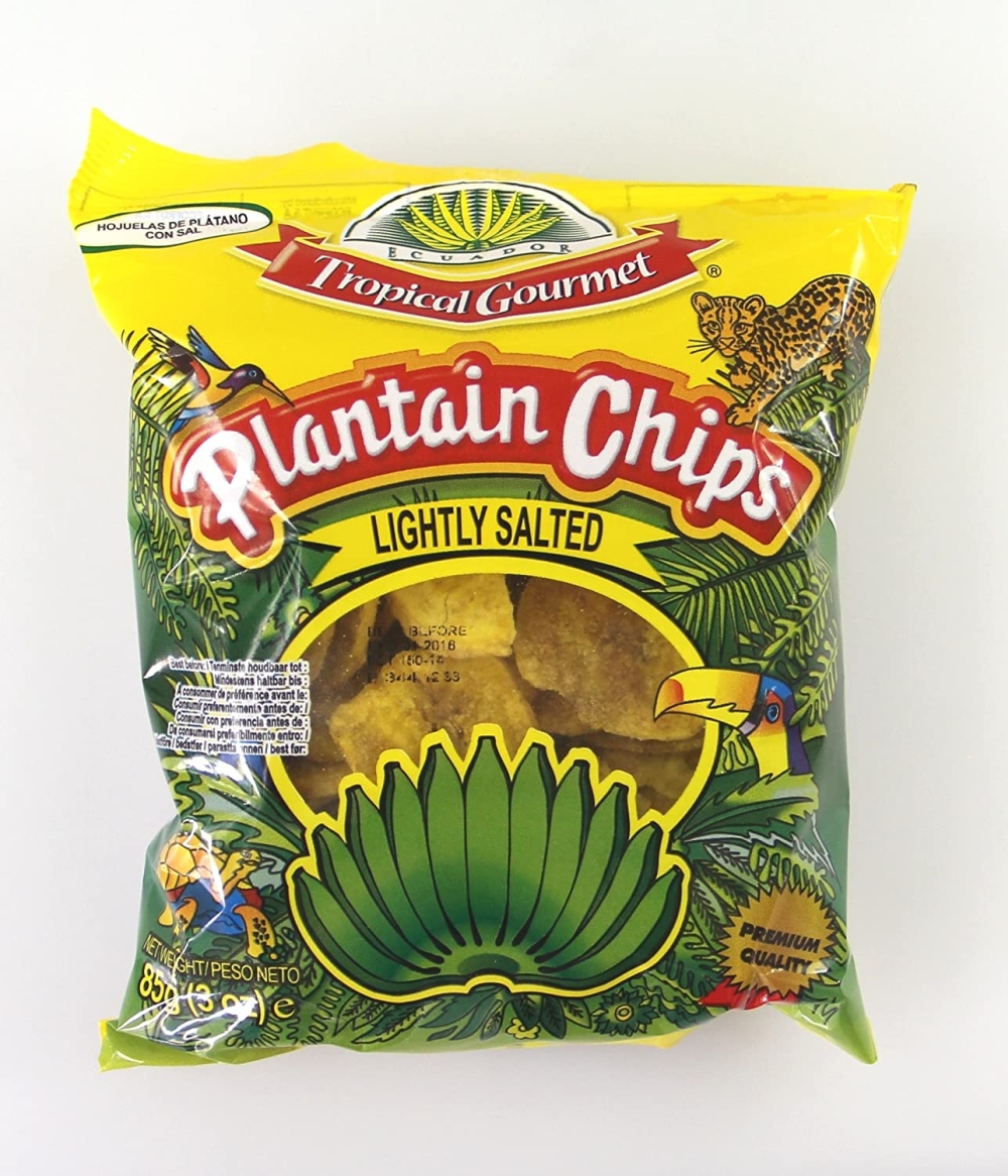 Plantain Bananen Chips leicht gesalzen 85g Snack