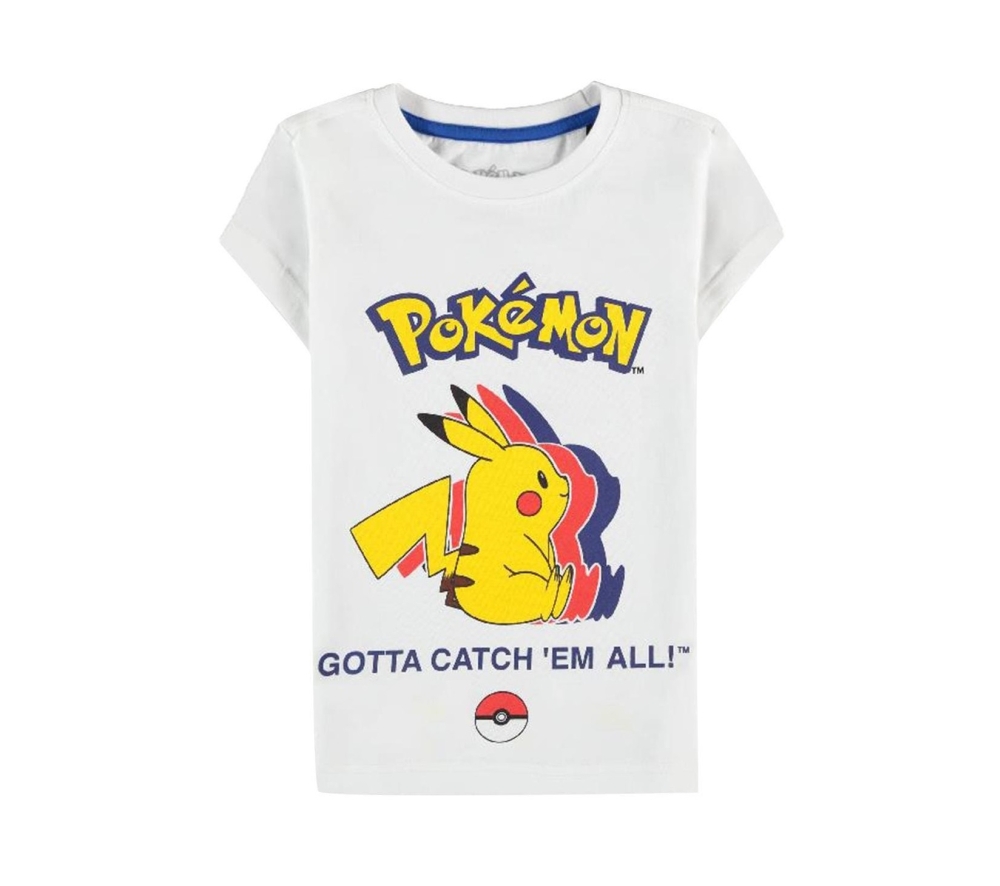 Pokemon - Pikachu Silhouette - Short Sleeve - Kinder - 134/140 T-Shirt