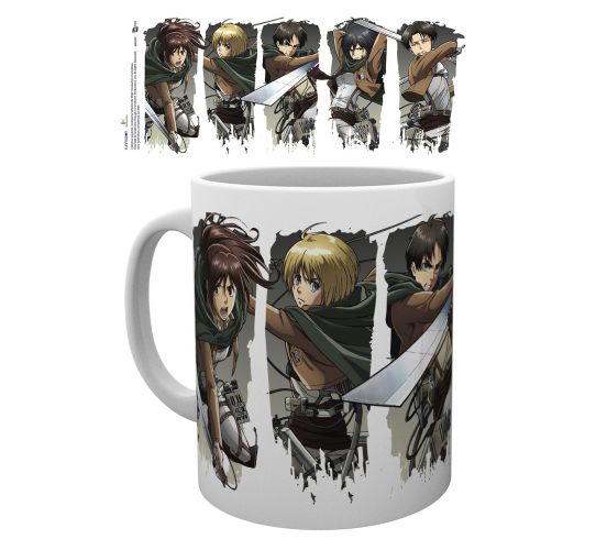 Attack-on-Titan-Charakter-Collage-300ml-Tasse-1