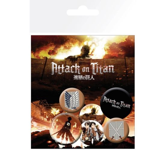 Attack-on-Titan-Charaktere-Badge-Pack-1