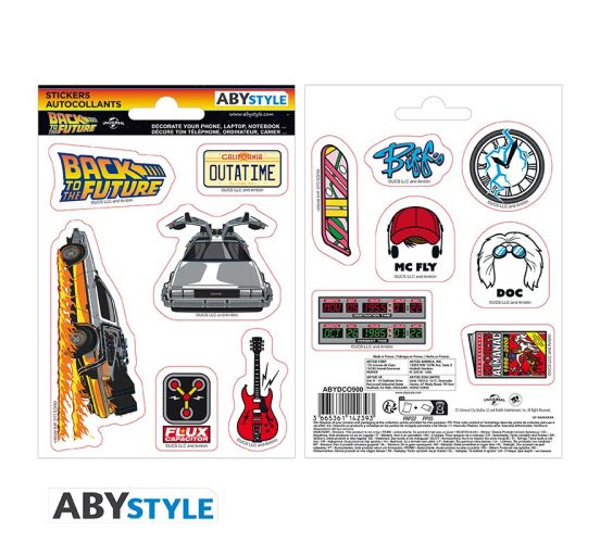 Back-to-the-Future-Time-Travel-16x11cm-Sticker-Set-1