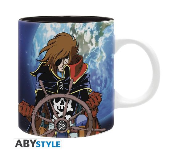 Captain-Harlock-Harlock-und-Schiff-320ml-Tasse-1 Captain-Harlock-Harlock-und-Schiff-320ml-Tasse-1