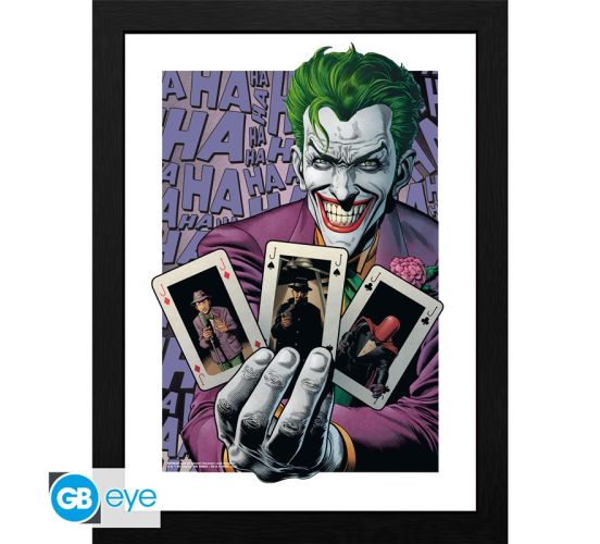 DC-COMICS-The-Joker-Haha-Cards-30x40cm-Kunstdruck-1