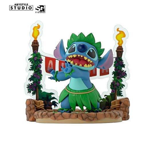 Disney-Lilo-Stitch-Stitch-Hula-Tanz-10cm-PVC-Statue-1