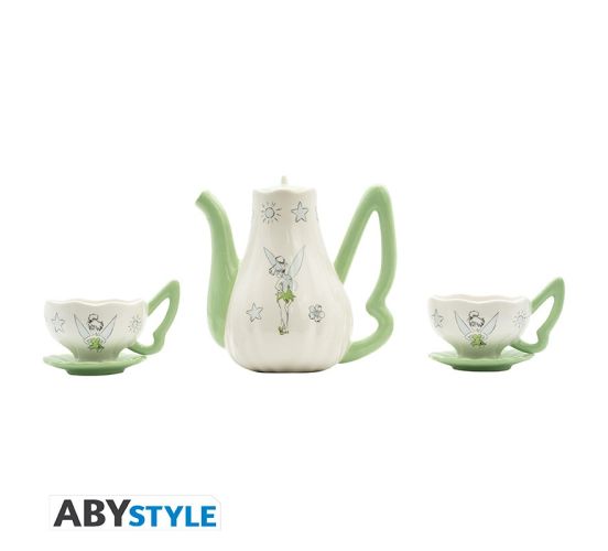 Disney-Tinkerbell-Teekanne-mit-Tassen-Set-1