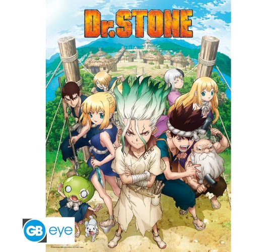 Dr-Stone-Gruppe-52x38cm-Chibi-Poster-1