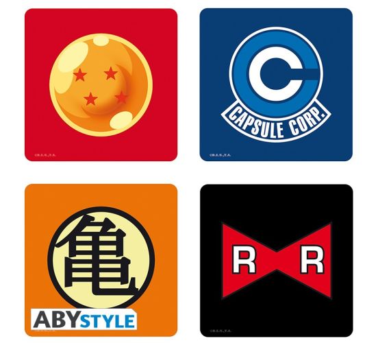 Dragon-Ball-Symbole-4-Set-Untersetzer-1 Dragon-Ball-Symbole-4-Set-Untersetzer-1