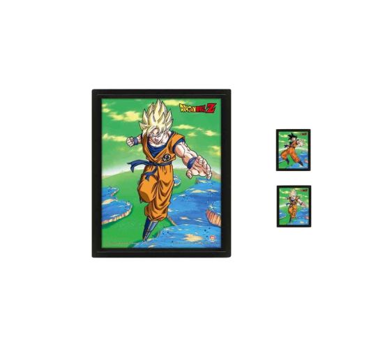 Dragon-Ball-Z-Super-Saiyan-Transformation-26x20-3D-Rahmenbil