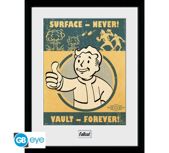 FALLOUT-Vault-Forever-30x40cm-Rahmenbild-1