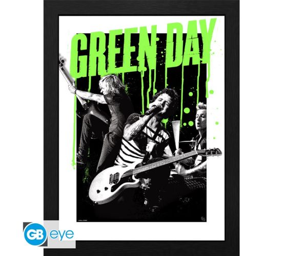 Green-Day-Live-30x40cm-Rahmenbild-1