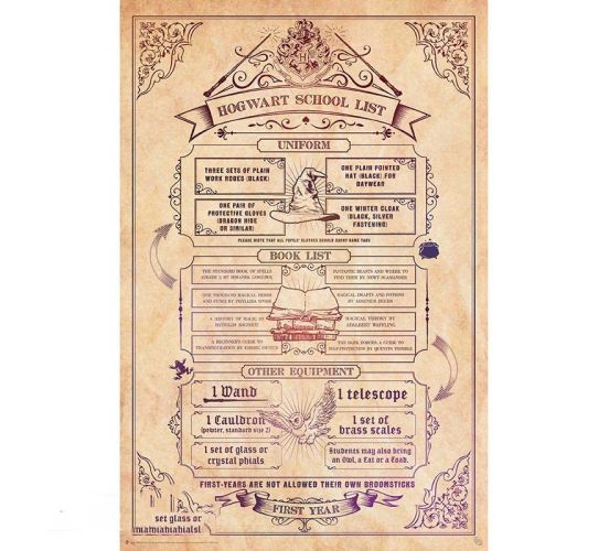 Harry-Potter-Schulliste-Hogwart-915x61-Poster-1 Harry-Potter-Schulliste-Hogwart-915x61-Poster-1
