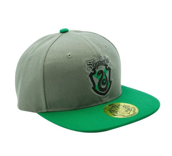 Harry-Potter-Slytherin-grau-gruen-Snapback-Kappe-1