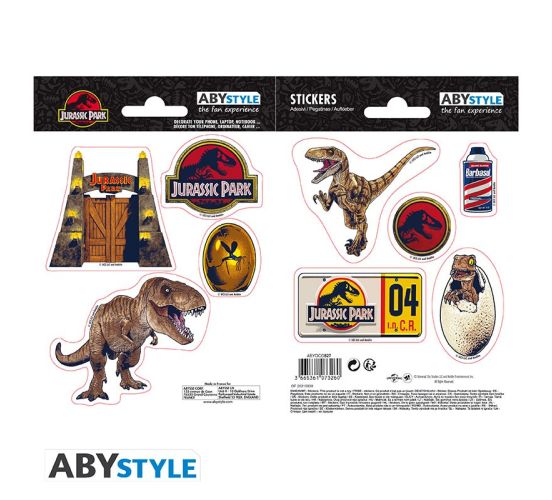 Jurassic-Park-Dinosaurier-2-Sheets-16x11cm-Sticker-1
