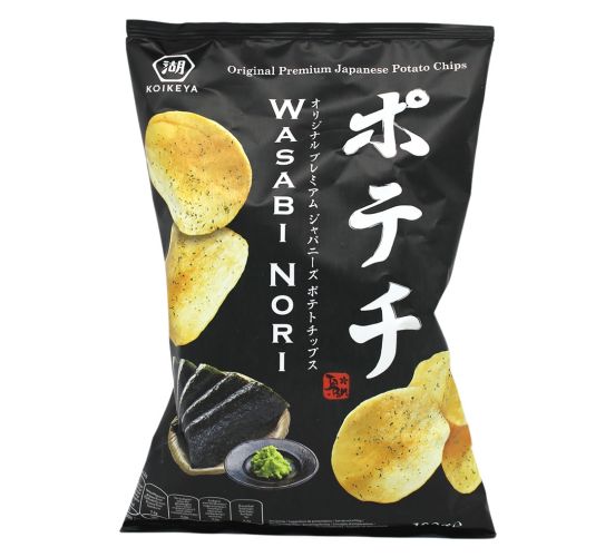 Koikeya-Kartoffelchips-Wasabi-Nori-Algen-100g-Snack-1 Koikeya-Kartoffelchips-Wasabi-Nori-Algen-100g-Snack-1