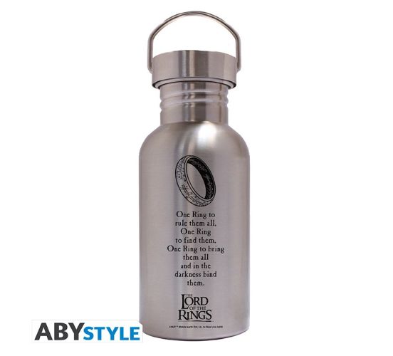 LORD-OF-THE-RINGS-One-Ring-Trinkflasche-Metall-500ml-Trinkfl