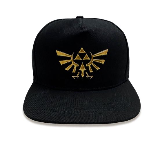 Legend-of-Zelda-Hyrule-Logo-One-Size-schwarz-Snapback-1