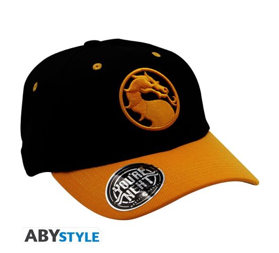 Mortal-Kombat-Logo-schwarz-Kappe-1