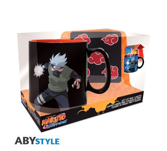 Naruto-Shippuden-Heat-Change-460ml-Tasse-Untersetzer-Geschen Naruto-Shippuden-Heat-Change-460ml-Tasse-Untersetzer-Geschen