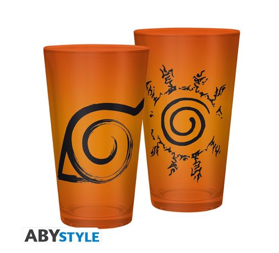Naruto-Shippuden-Konoha-Symbol-Siegel-400ml-Glas-1 Naruto-Shippuden-Konoha-Symbol-Siegel-400ml-Glas-1