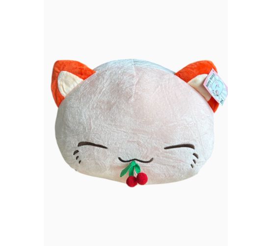 Nemu-Neko-Kirsche-im-Mund-rosaorange-klein-20cm-Pluesch-1