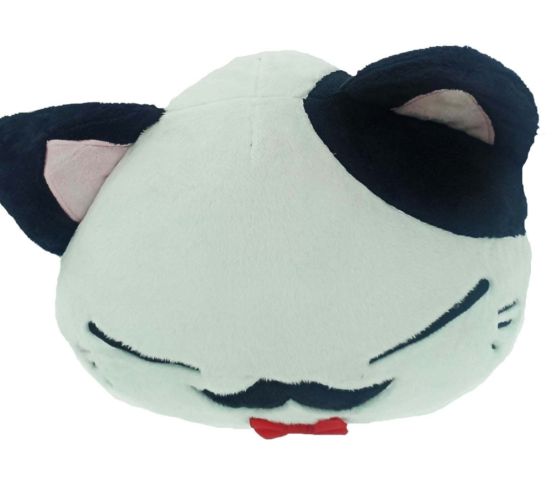 Nemu-Neko-Neko-mit-Schnurrbart-Fliege-weissschwarz-30cm-Plue Nemu-Neko-Neko-mit-Schnurrbart-Fliege-weissschwarz-30cm-Plue