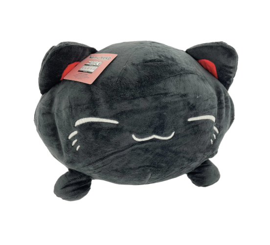 Nemu-Neko-Schwarze-Neko-mit-roten-Ohren-Innen-35cm-Pluesch-1 Nemu-Neko-Schwarze-Neko-mit-roten-Ohren-Innen-35cm-Pluesch-1