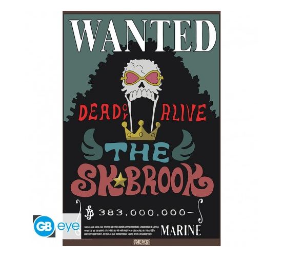 ONE-PIECE-Poster-Chibi-52x38-Wanted-Brook-Wano-1