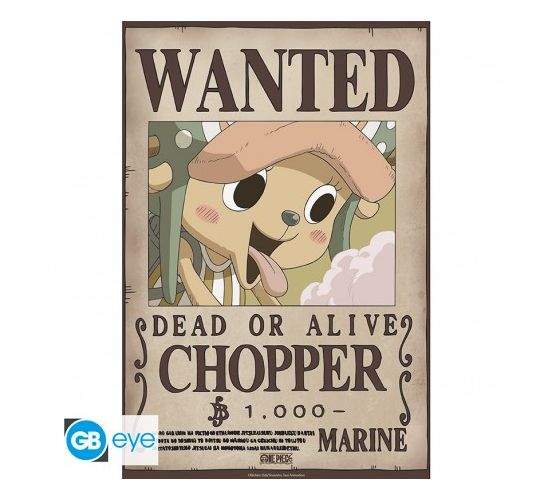 ONE-PIECE-Poster-Chibi-52x38-Wanted-Chopper-Wano-1