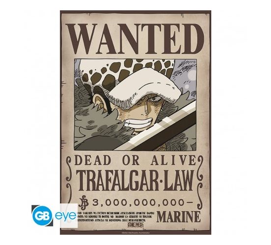 ONE-PIECE-Poster-Chibi-52x38-Wanted-Law-Wano-1