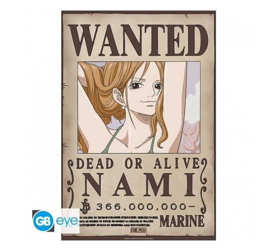 ONE-PIECE-Poster-Chibi-52x38-Wanted-Nami-Wano-1