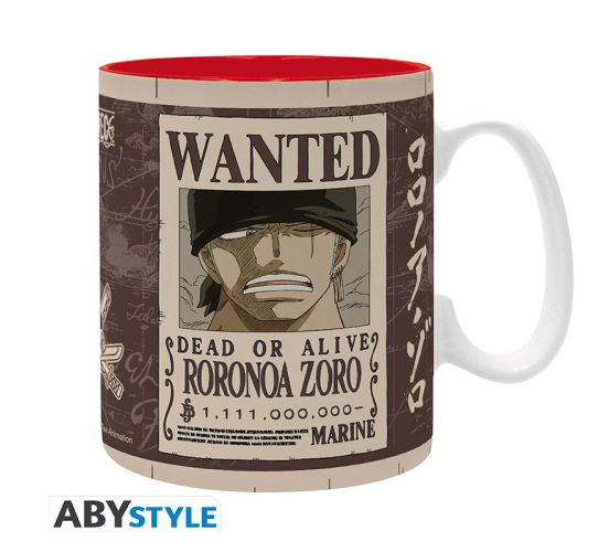 ONE-PIECE-Zoro-Wanted-460ml-Tasse-1