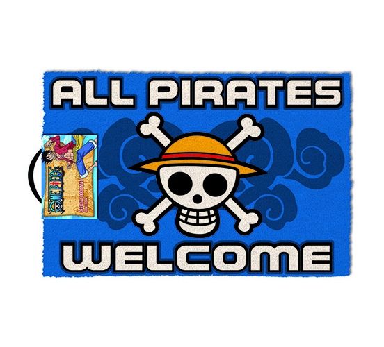 One-Piece-All-Pirates-Welcome-40x60-Fussmatte-1