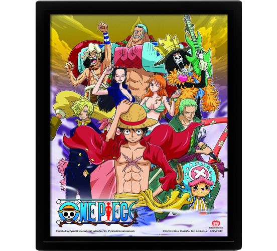 One-Piece-Straw-Hat-Crew-Victory-26x20-3D-Rahmenbild-1