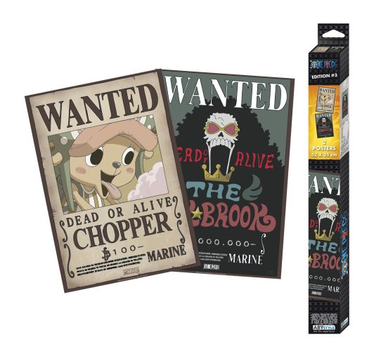 One-Piece-Wanted-Brook-und-Chopper-2x-52x35-Chibi-Poster-1 One-Piece-Wanted-Brook-und-Chopper-2x-52x35-Chibi-Poster-1