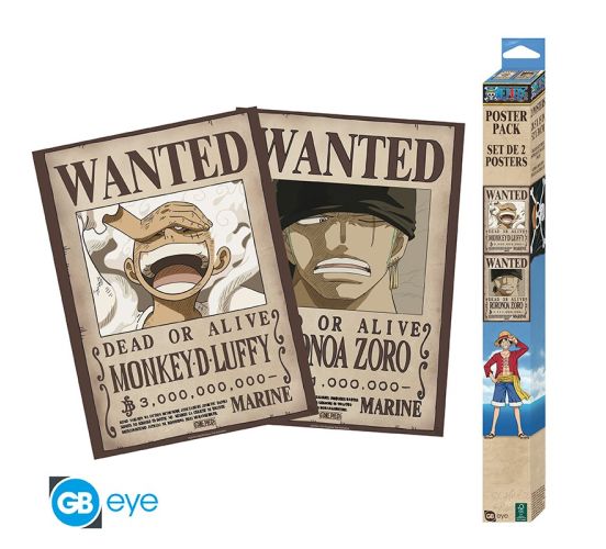 One-Piece-Wanted-Luffy-Zoro-Set-2-52x38cm-Chibi-Poster-1 One-Piece-Wanted-Luffy-Zoro-Set-2-52x38cm-Chibi-Poster-1