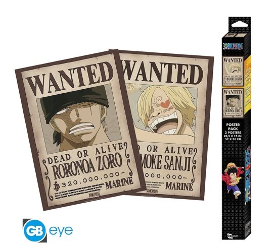 One-Piece-Wanted-Zoro-Sanji-2x-52x35-Chibi-Poster-Set-1 One-Piece-Wanted-Zoro-Sanji-2x-52x35-Chibi-Poster-Set-1